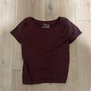 free people cropped shirt